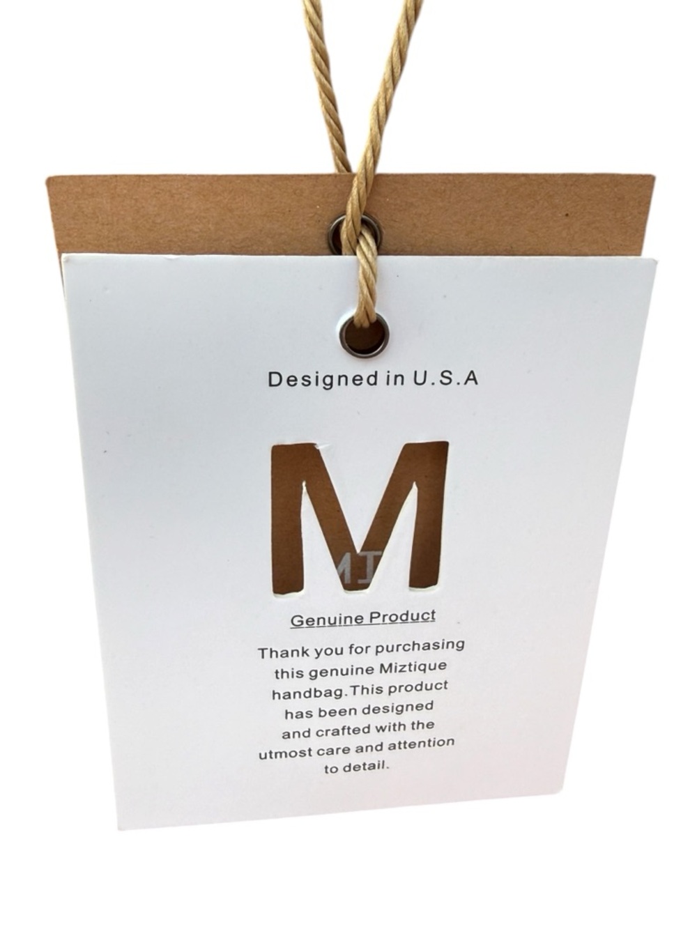 Straw bag by Miztique pink & gold wooden handle NEW - Picture 6 of 6